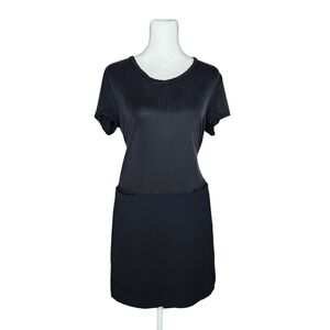 Anthropologie DOLAN Left Coast Loren Tunic Shift Dress Black S